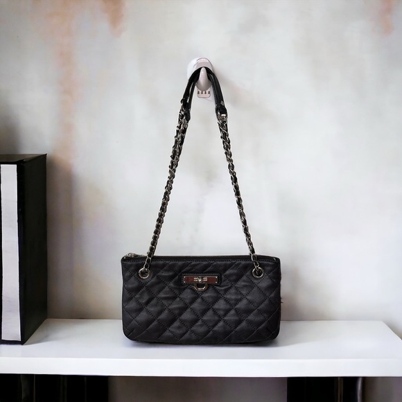 Dkny Handbags - DKNY - Womens Gunmetal Gray Crossbody Purse.